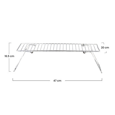 Prateleira organizadora de cozinha dobrável 47x20x16.5cm 7house Acessórios de cozinha 11