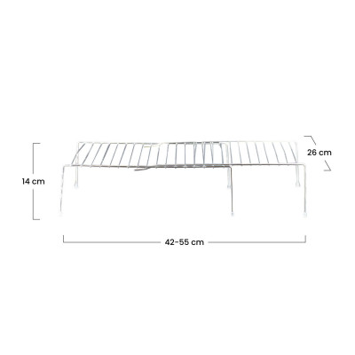 Estante Organizador de Cocina Extensible 26x55x14cm 7house Accesorios de Cocina 12