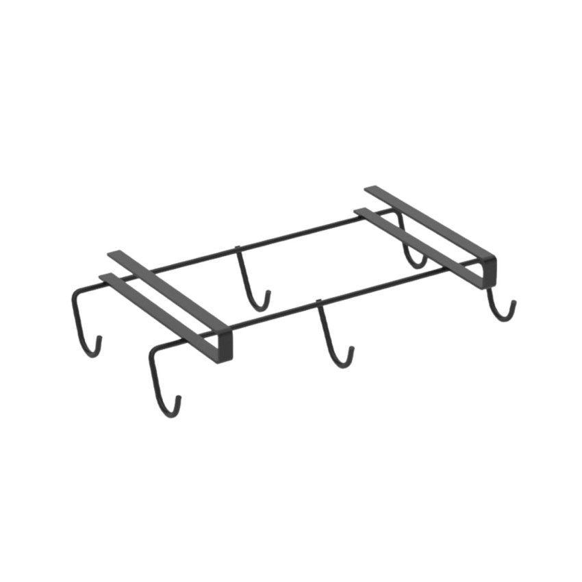 Portavasos con Repisa con 6 Ganchos 15x26x4.5cm 7house Accesorios de Cocina 1