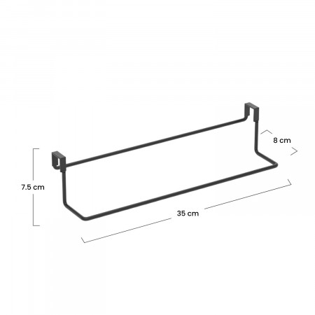 Toalheiro de porta 8x35x7.5cm 7house Arrumação de casa de banho 2