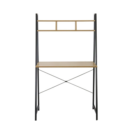 Escritorio Metálico con Estantería Organizadora de Madera Oyam 142x84x46cm 7house Escritorios 2