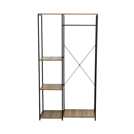 Perchero Metálico y de Madera Oilu 167x90x40,4cm 7house Percheros 2