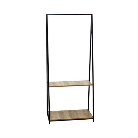 Perchero de Barra Metálico Triangular con 2 Baldas Osto 150x64x40cm 7house Percheros 1