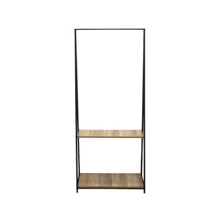 Perchero de Barra Metálico Triangular con 2 Baldas Osto 150x64x40cm 7house Percheros y Zapateros 2