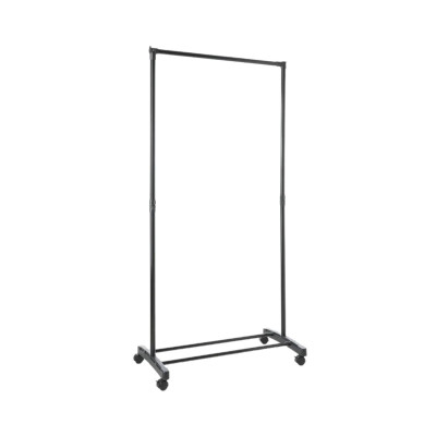 Appendiabiti semplice in metallo con ripiano per scarpe Venue nero 157x74,5x41,5 cm 7house