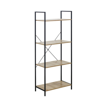 Estantería Metálica con 4 Baldas de Madera Orer 148x60x32,5cm 7house Estanterías 1