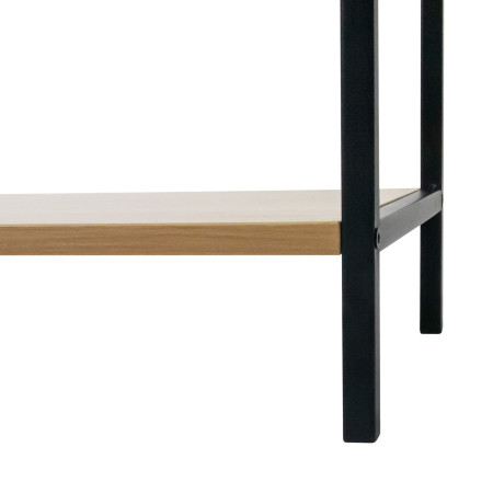 Estantería Metálica con 4 Baldas de Madera Orer 148x60x32,5cm 7house Estanterías 4