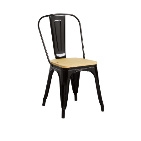 Cadeira industrial Strong com assento em madeira 45 x 54 x 85 cm Thinia Home