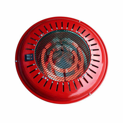 Elektrischer Heiztopf mit 3 Leistungsstufen (300 W/500 W/800 W), rot, Ø34x9.5cm Raydan Home