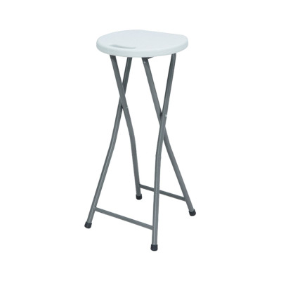Taburete Plegable Alto Blanco 30x76cm 7house Taburetes 1