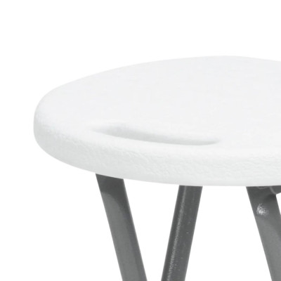 Pack 10 bancos dobráveis High White 30x76cm 7house Stools 3