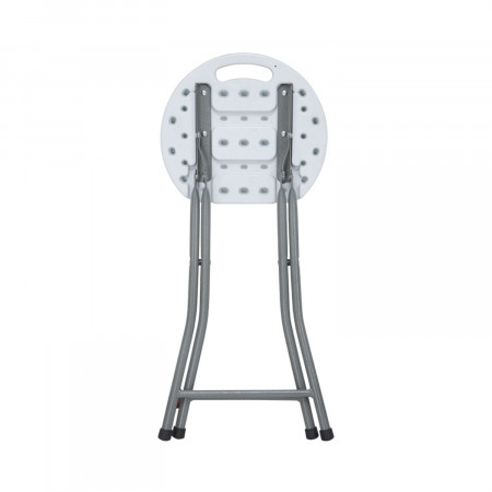 Pack 6 Taburetes Plegables de Resina y Acero 31x45cm Blancos 7house Taburetes 2