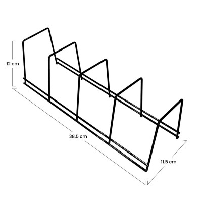 Suporte para pratos e panelas com 4 secções 12x38.5x11.5cm 7house Acessórios de cozinha 3