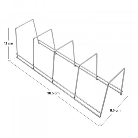 Soporte para Platos y Sartenes con 4 Secciones 12x38.5x11.5cm 7house Accesorios de Cocina 9