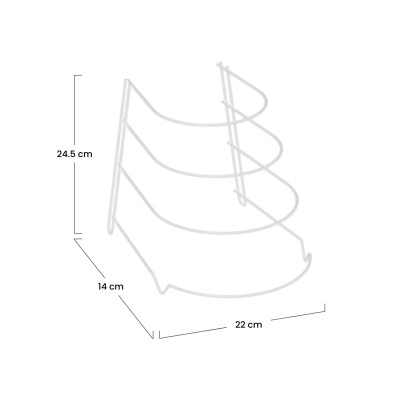 Soporte para Sartenes con 4 Secciones 22x24.5x14cm 7house Accesorios de Cocina 7
