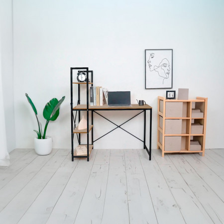 Escritorio de estudio para niños, escritorio nórdico para computadora,  moderno y minimalista, escritorio de estudio de madera, apartamento  pequeño