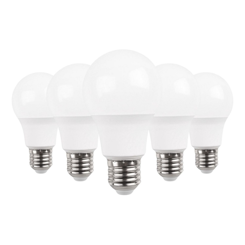 Pack 5 Lâmpadas LED Standard E27 9W Equi.60W 806lm 4000K 15000H Primer Leader Pro LED Bulbs 1