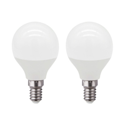 Pack 2 Lâmpadas LED Esféricas E14 6W Equi.40W 470lm 3000K 25000H 7hSevenOn Premium Lâmpadas LED 1