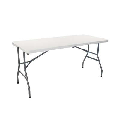 Mesa Plegable Portátil Resina 150cm Blanco Thinia Home Mesas Plegables 1