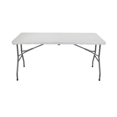 Mesa Plegable Portátil Resina 150cm Blanco Thinia Home Mesas Plegables 2