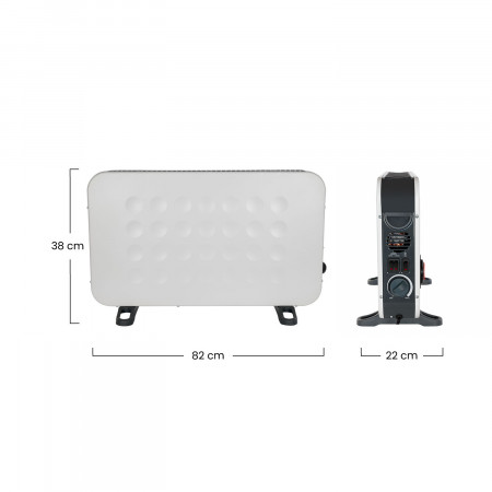 Convector con Turbo 2000W Thinia Home Convectores 6
