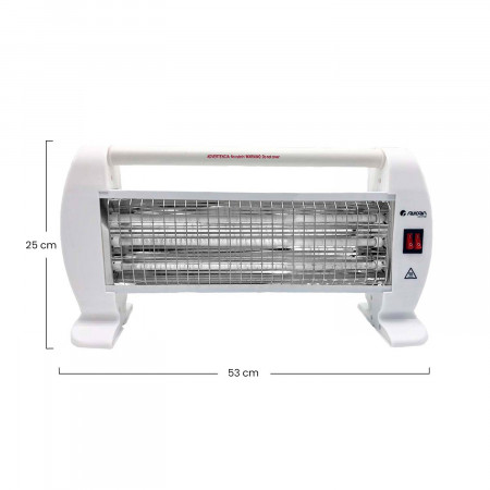 Estufa de Cuarzo Horizontal 1200W Thinia Home Estufas de Resistencia 5