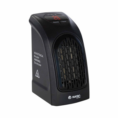 Mini Calefactor de Enchufe a Pared 400W Negro Thinia Home Calefactores Eléctricos 2