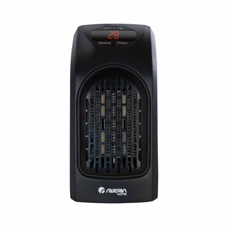 Mini Calefactor de Enchufe a Pared 400W Negro Thinia Home Calefactores Eléctricos 3
