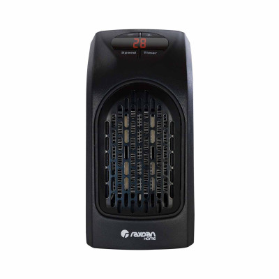 Mini Calefactor de Enchufe a Pared 400W Negro Thinia Home Calefactores Eléctricos 3