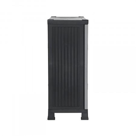 Armario de Resina Exterior Bajo con 1 Balda 92x68x39cm Thinia Home Armarios para Exterior 4