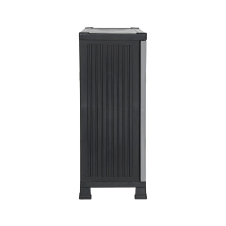 Armário baixo de exterior em resina com 1 prateleira 92x68x39cm Thinia Home Armários de exterior 4