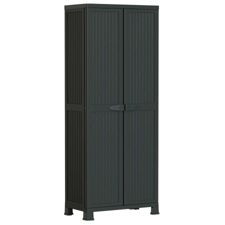 Armario de Resina Exterior con 3 Baldas 171x68x39cm Thinia Home Armarios para Exterior 1
