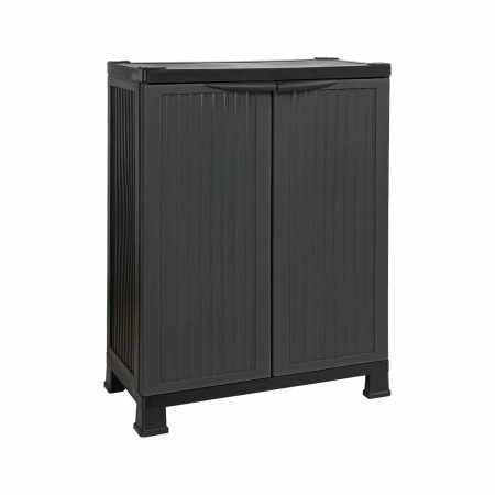 Armoire d'extérieur en résine, basse, avec 1 étagère, 92 x 68 x 39 cm Thinia Home