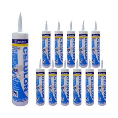 Pack 12 Selladores de Juntas Transparente 300ml Red Devil Herramientas 1