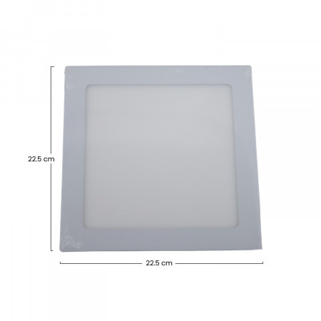 Downlight LED Ultraslim Cuadrado 26W 2400lm 22.5x22.5cm 4000K Gris 25000H Primer Leader Downlight Superficie 5