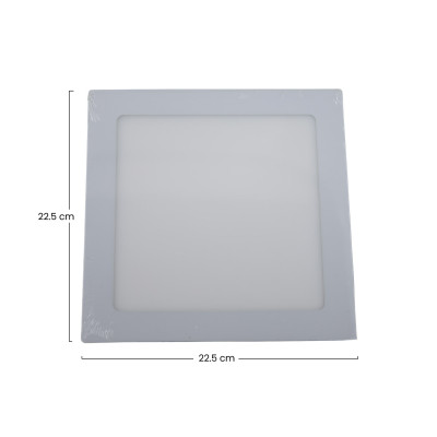 Downlight LED Ultraslim Cuadrado 26W 2400lm 22.5x22.5cm 4000K Gris 25000H Primer Leader Downlight Superficie 5