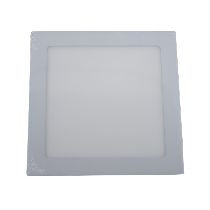 Pack 2 Downlights LED Ultraslim Cuadrados 18W 1600lm 22.5x22.5cm 4000K Blanco 25000H Primer Leader Downlight Superficie 1