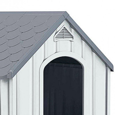 Caseta de Resina para Perros 92x87x91cm Thinia Home Casetas para Perros 2