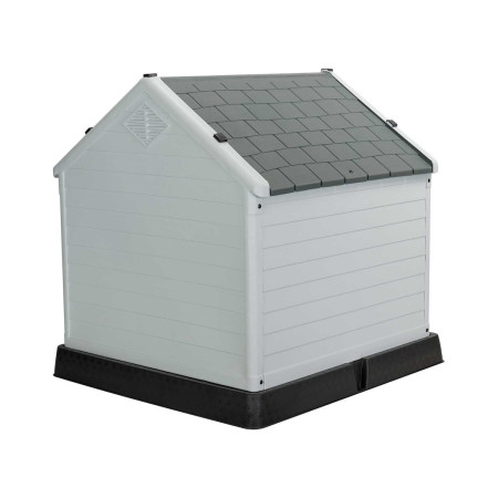 Caseta de Resina para Perros 66,5x73,6x71cm Thinia Home Casetas para Perros 3