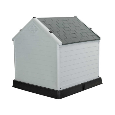 Caseta de Resina para Perros 66,5x73,6x71cm Thinia Home Casetas para Perros 3