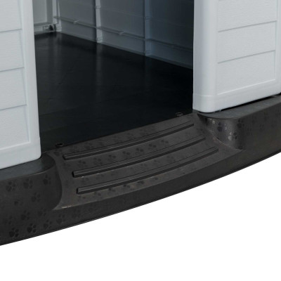 Canil de resina para cães 66,5x73,6x69,5cm Thinia Home Canis para cães 5