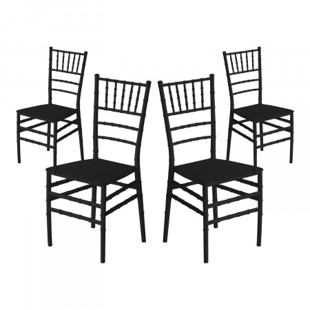 Pack 4 Cadeiras de catering empilháveis Dorothy 45x43x88cm 7house Cadeiras e poltronas para exterior 8