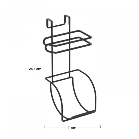 Suporte para rolos de papel de banho 2 rolos 9.5x12.5x24.5cm 7house Casa de banho arrumada 3