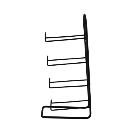 Botellero para 4 Botellas Negro 43x11.5x21cm 7house Accesorios de Cocina 2