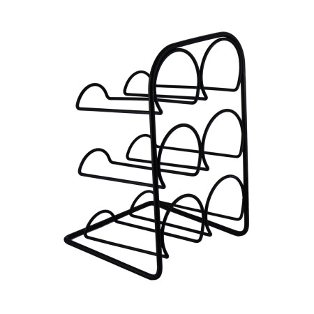 Botellero para 6 Botellas Negro 33x22x17.5cm 7house Accesorios de Cocina 1