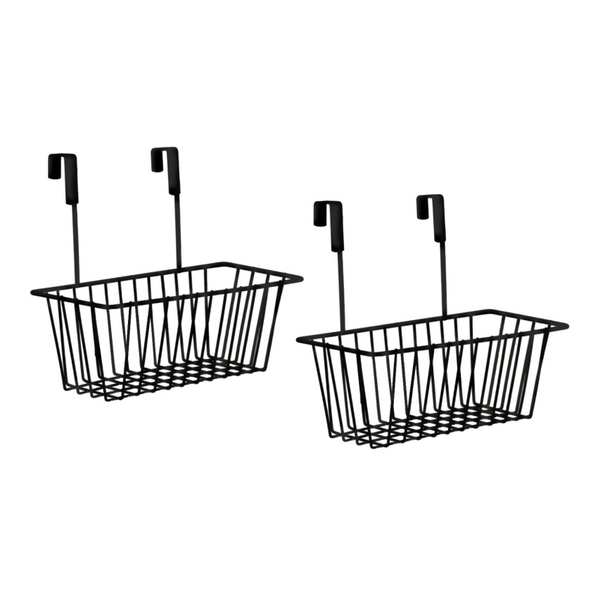 Pack 2 Cestas Colgantes de Puerta 12.5x28x23.5cm 7house Accesorios de Cocina 1