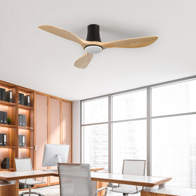 Ventilador de Techo con Luz 3 Aspas 56W 6 Velocidades Dakota Thinia Home Ventiladores de Techo 14