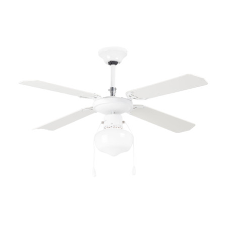 Ventilador de Techo con Luz 4 Aspas 50W 3 Velocidades Baréin Blanco Thinia Home Ventiladores de Techo 1