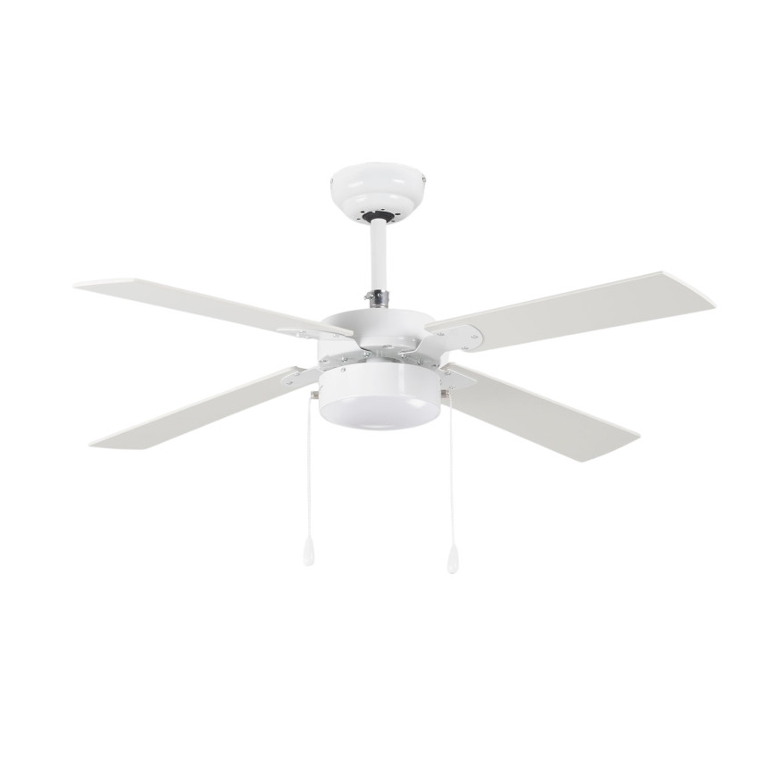 Ventilador de Techo con Luz 4 Aspas 47W 3 Velocidades Brasil Blanco Thinia Home Ventiladores de Techo 1