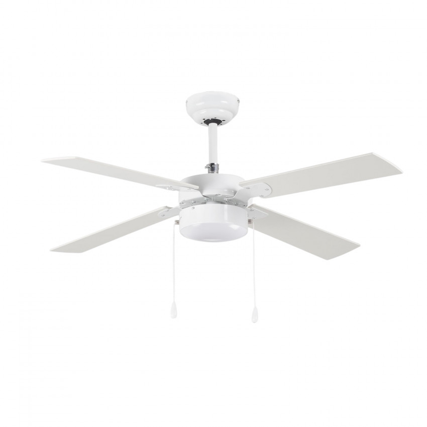 Ventilador de Techo con Luz 4 Aspas 47W 3 Velocidades Brasil Blanco Thinia Home Ventiladores de Techo 1